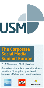 Useful Social Media logo and The Corporate Social Media Summit Europe 2012 banner