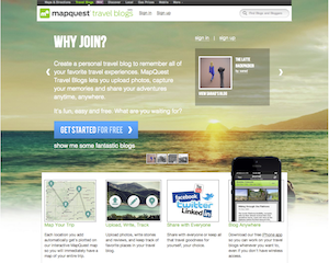 MapQuest Travel Blogs homepage image