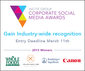 Incite Group Corporate Social Media Awards banner