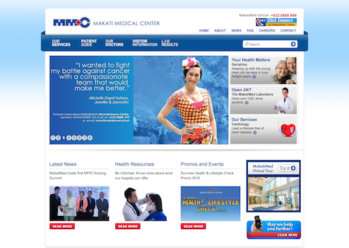 Makati Medical Center website image