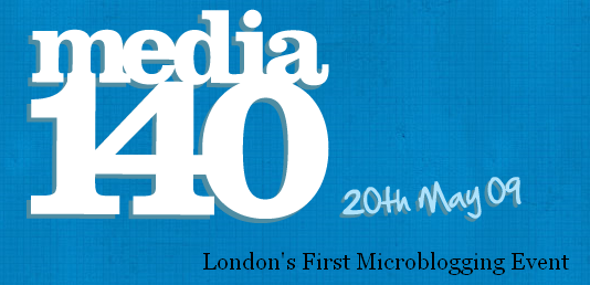 media140.com London 20th May 2009 logo