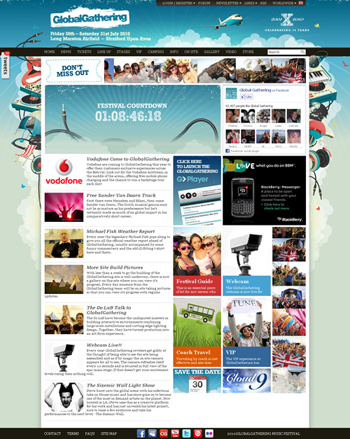 GlobalGathering homepage image