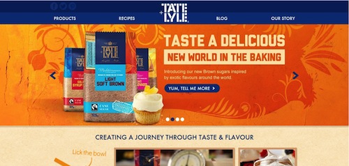 Hyperlink to Tate and Lyle Taste and Smile website image