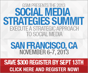 GSMI Social Medis Strategies Summit San Francsico banner