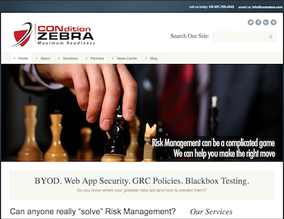 Condition Zebra website screenshot
