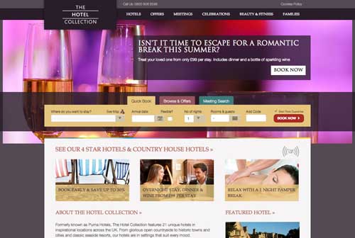 The Hotel Collection website image