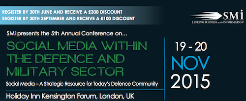 Social Media within the Defence & Military Sector banner