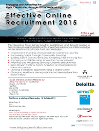 Effective Online Recruitment Australia brochure