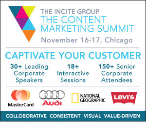 Incite Group Content Marekting Summit 2015 banner