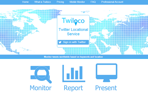 Twiloco homepage image
