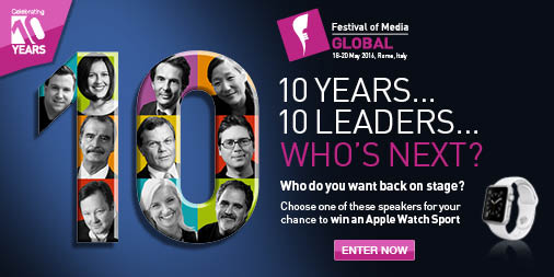 Hyperlink to the Festival of Media Global vote for your guest speaker