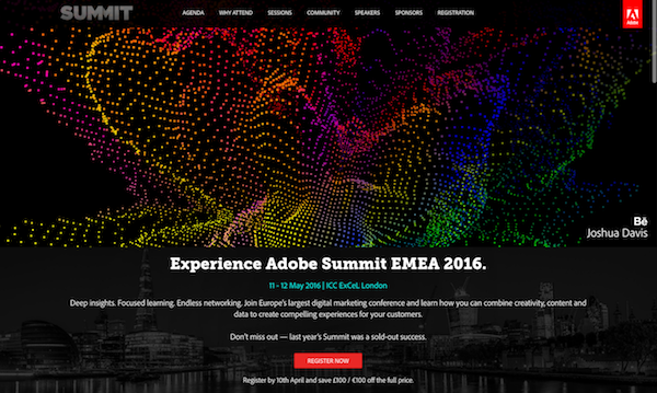Adobe Summit website image