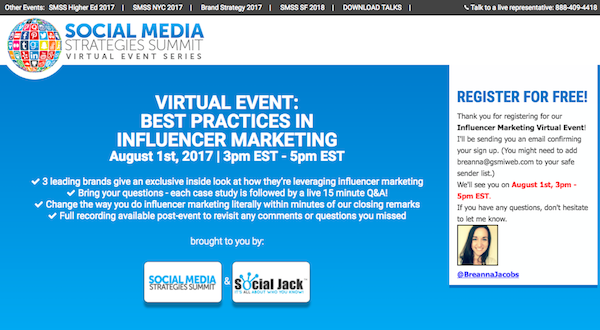 Virtual Event Best Practices Influencer Marketing homepage image