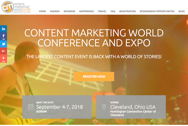 Content Marketing World Conference & Expo homepage image 600x