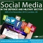 Network with over 16 different Nations at Social Media in Defence and Military Sector conference 2019