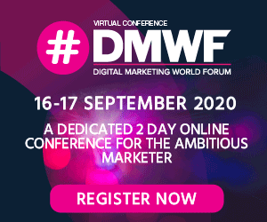 Digital Marketing World Forum DMWF Virtual Conference banner and logo 300x300