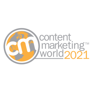 Content Marketing Institute (CMI) Content Marketing World Conference and Expo banner and logo 300x300