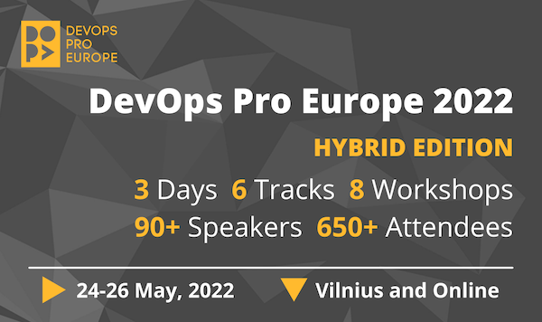 DevOps Pro Europe 2022 Hybrid Edition banner 600x356