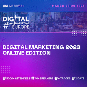 Digital Marketing Europe 2023 banner 300x300