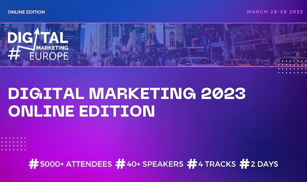 Digital Marketing Europe 2023 banner 600x300