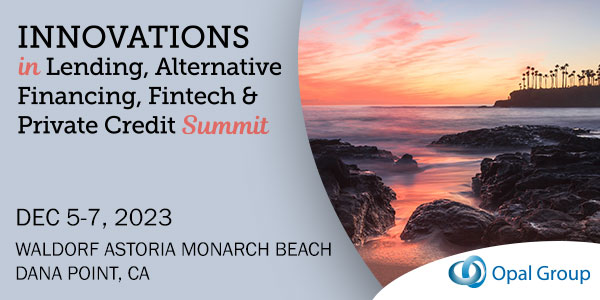 Innovations in Lending, Alternative Financing, Fintech & Private Credit Summit 600x300 banner